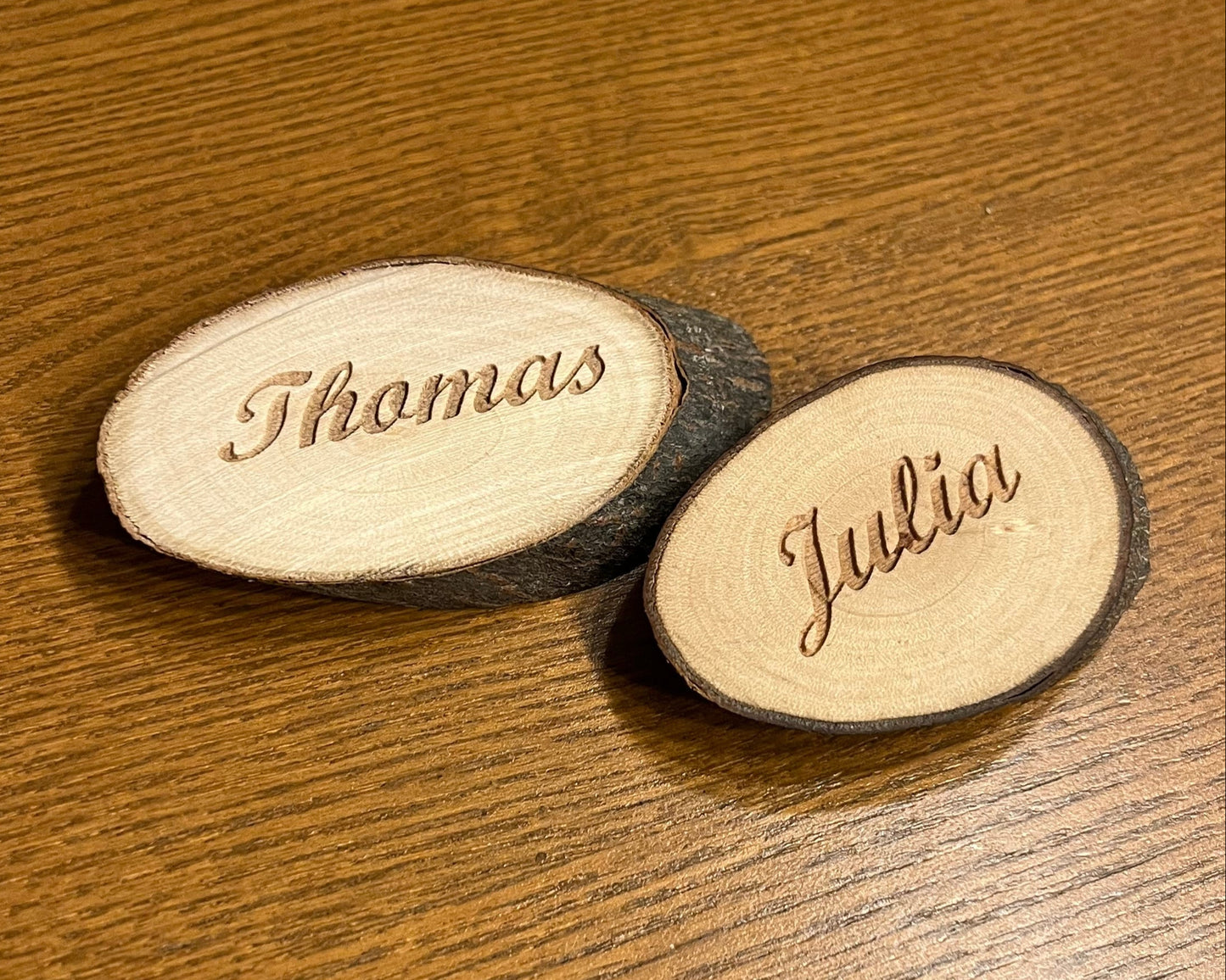 Namensschild Astscheibe