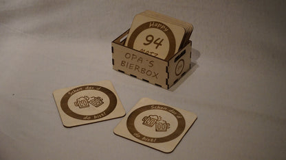 Bierbox mit/ohne Untersetzer