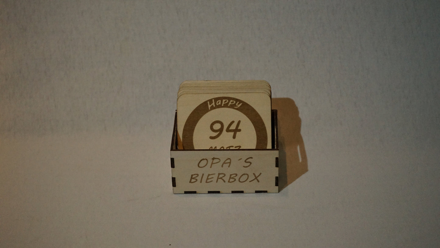 Bierbox mit/ohne Untersetzer