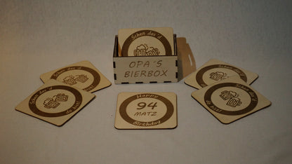 Bierbox mit/ohne Untersetzer