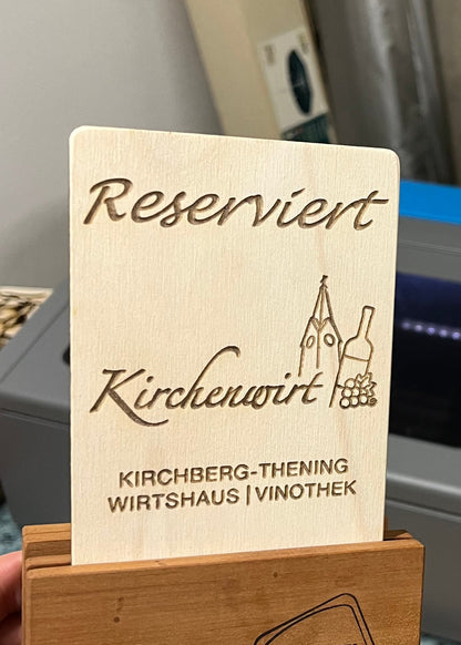"Reserviert" - Gastro Tischaufsteller