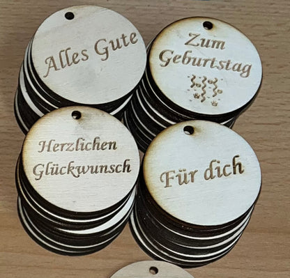 Blumenanhänger mit Sprüche
