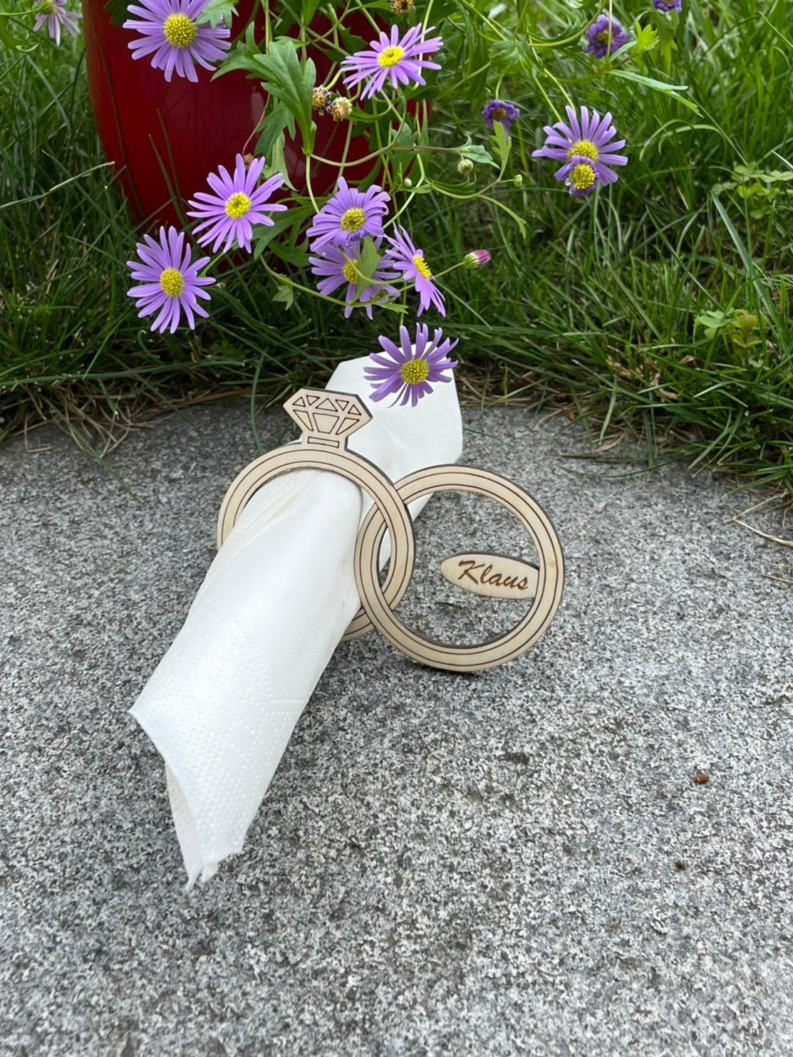 Hochzeit Serviettenring